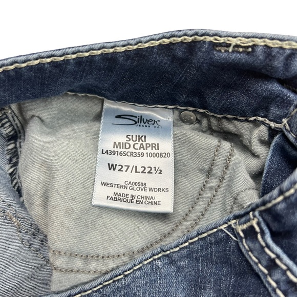 Silver Suki women’s straight leg low rise jeans SZ 27 - Picture 6 of 9
